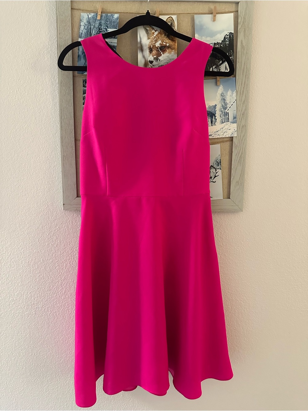 CeCe Pink Bow Back Fit & Flare Dress Size 8
